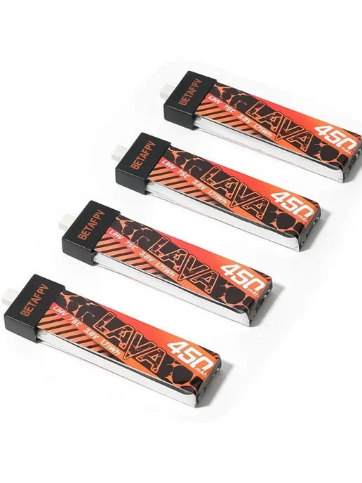 BetaFpv Аккумулятор LAVA 450 mah 1S BT2.0 FPV 4 шт, 450 мАч, 4 шт, фото 5