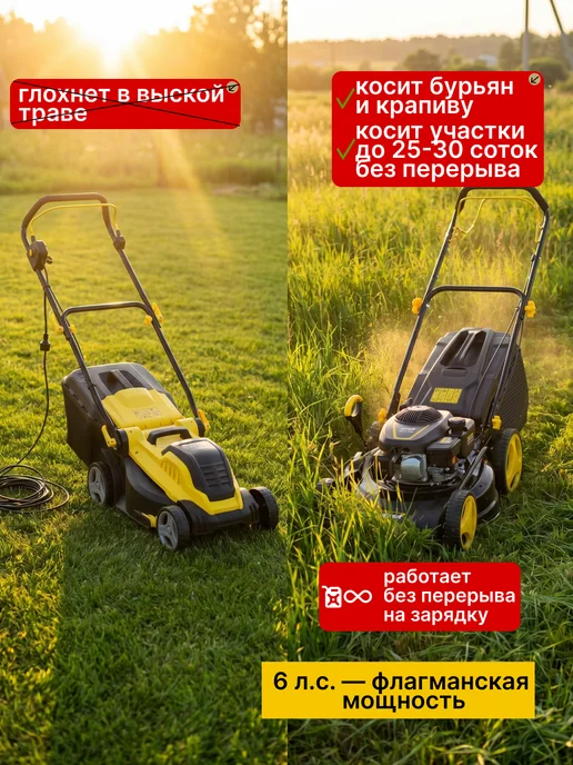 Газонокосилка бензиновая самоходная GLM-6.0 SP — фото 3