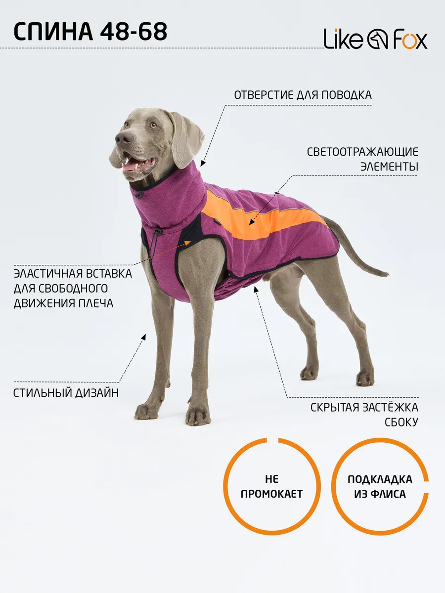 Куртка для собак крупных пород и средних