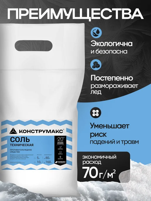 Антилед противогололедный реагент для лестниц и дорог 5 кг, 5 кг, фото 2