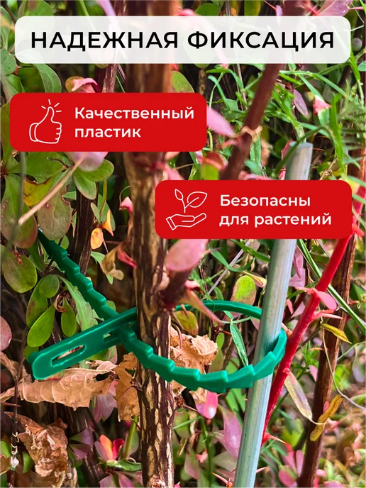 АРТЕЛИКА Подвязка для растений Хомут 15 см, зеленый, фото 4