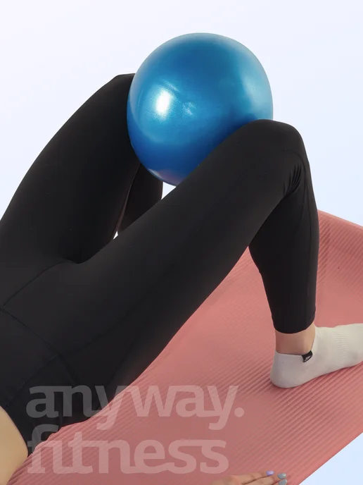 Anyway. Fitness Мяч для пилатеса, гимнастический минибол 25см, синий, фото 2