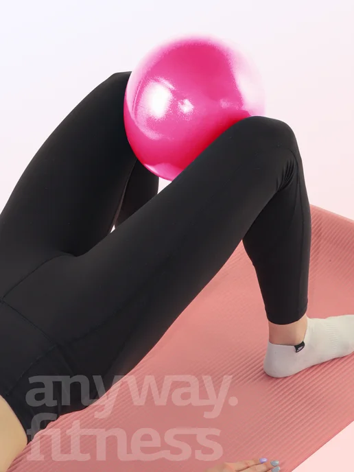 Anyway. Fitness Мяч для пилатеса, гимнастический минибол 25см, розовый, фото 2