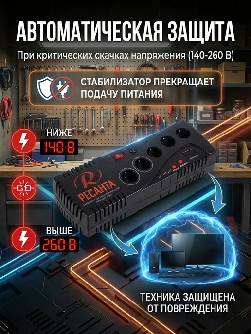 Стабилизатор напряжения 220В для дома С2000 — фото 3