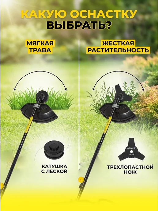 Триммер электрический для травы от сети мощный GET-LS45 — фото 3