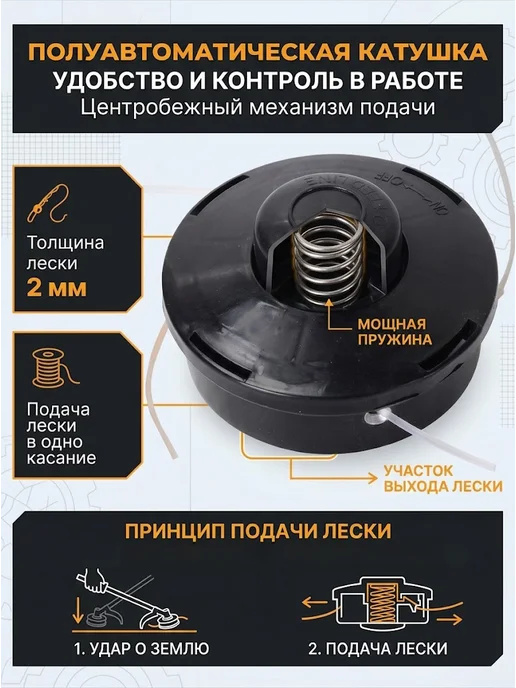 Триммер бензиновый для травы мощный TR-1500T — фото 4