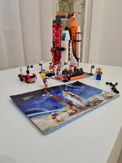 LELE BROTHER TM Конструктор ракета космический корабль lego совместим, белый, фото 5