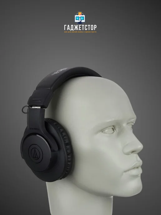 Audio-technica Наушники проводные мониторные ATH-M20X, черный, фото 4