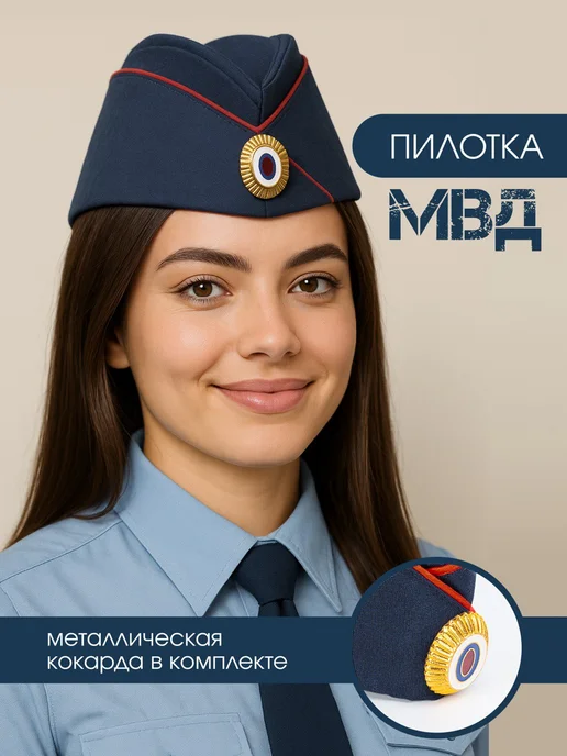 Пилотка МВД, синий