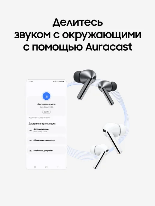 Samsung Наушники Galaxy Buds3 Pro Silver, Серебро, серебристый, фото 6