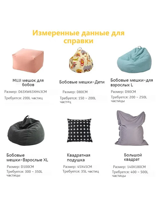 Наполнитель для кресла-мешка Пенополистирол 20 л, 20 л, фото 5