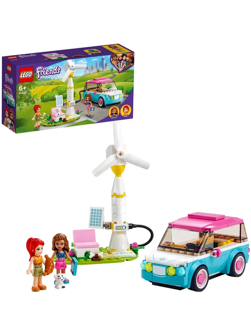 LEGO Конструктор Friends 41443 Электромобиль Оливии, зеленый, фото 6