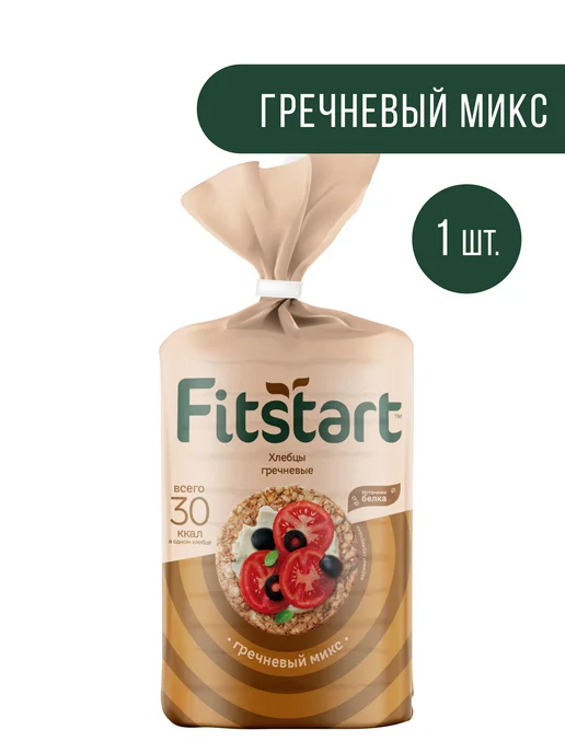 FITSTART Хлебцы гречневые Гречневый микс 90г, 90 г