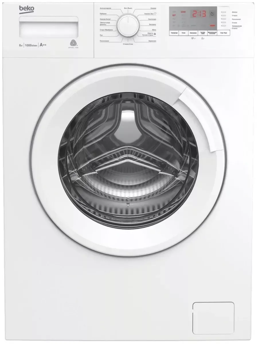 Стиральная машина WRE6512BWW 6 кг, 41.5 см