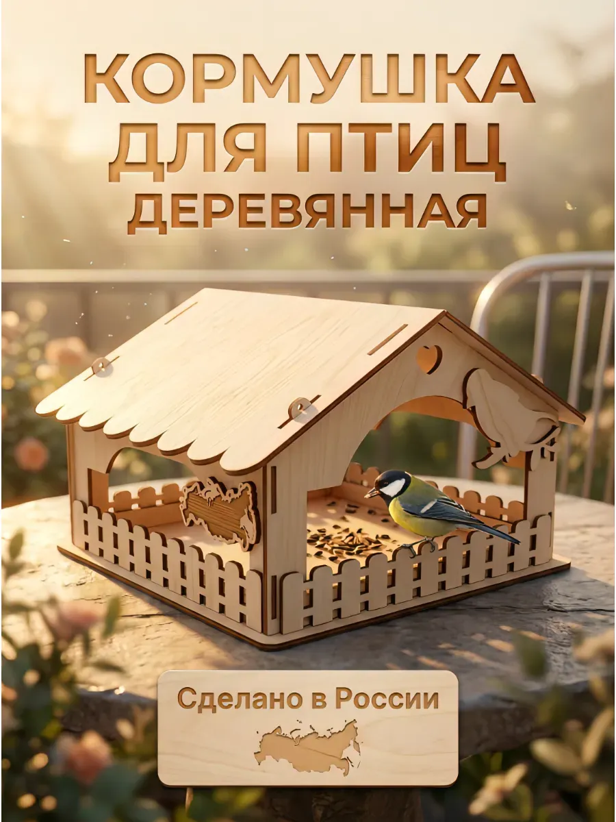 Кормушка для птиц уличная подвесная