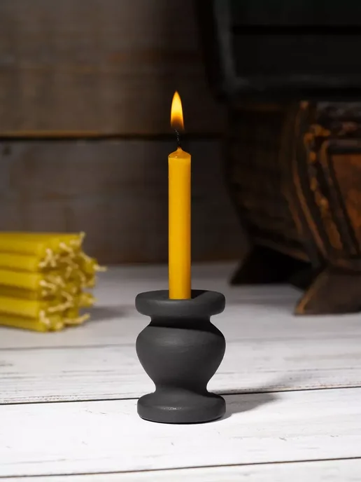 flamez Подсвечник для тонкой церковной свечи гипсовый, d=7 мм 2 шт, 2 шт, фото 2
