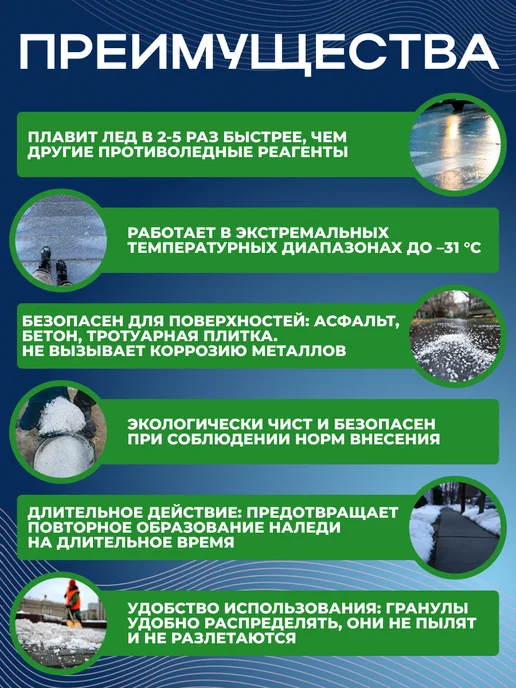 Fertika Антилед противогололедный реагент 5 кг, 5 кг, фото 2