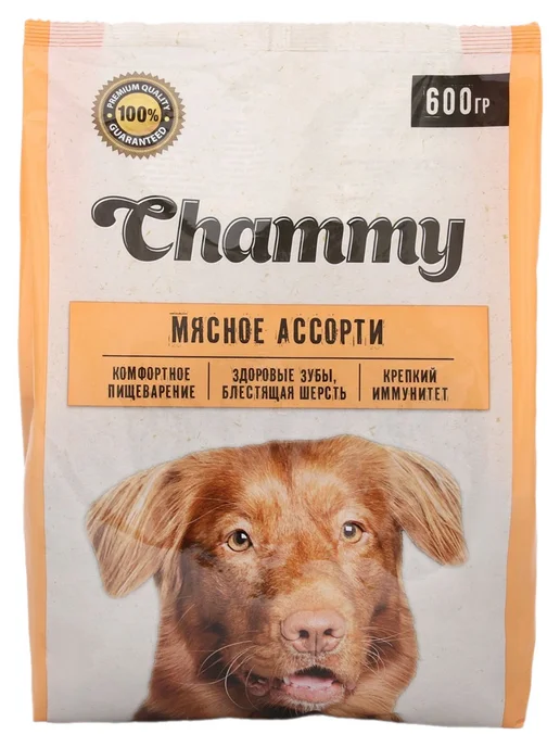 Сухой корм Chammy Ассорти для собак, мелкие, мясо, 0,3 кг