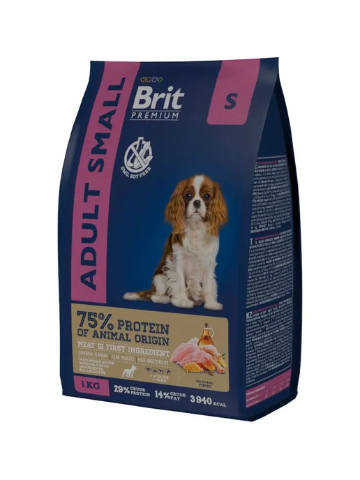 Сухой корм Brit Premium для собак, взрослые, курица, 1 кг