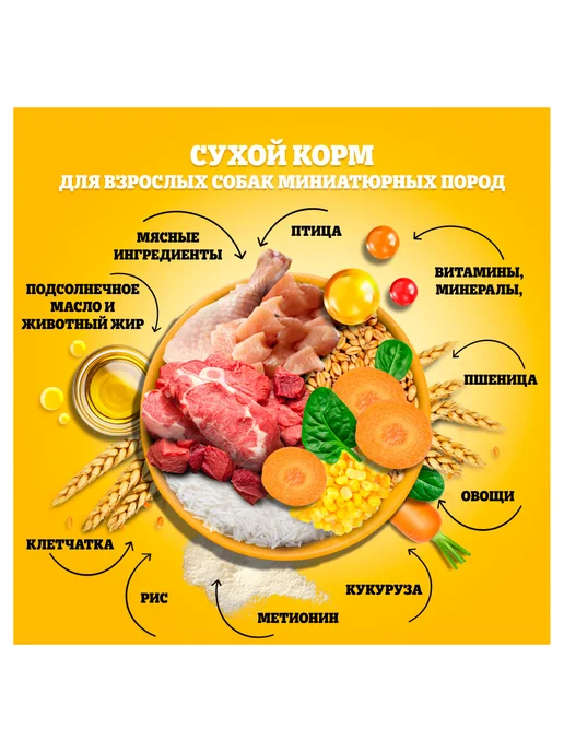 Сухой корм PEDIGREE для собак, взрослые, мелкие, 0,3 кг, фото 4