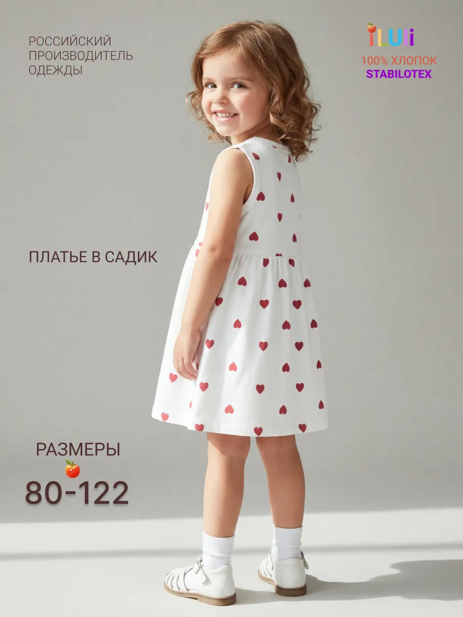 Летнее платье сарафан в садик