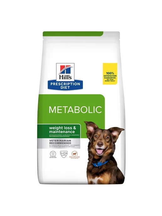 Сухой корм HILL'S Metabolic Ожирением для собак, ягненок, 1,5 кг, фото 2