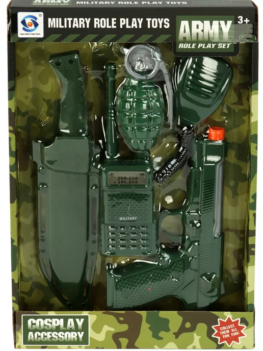 Рыжий кот. Военный набор для мальчика, зеленый, фото 4