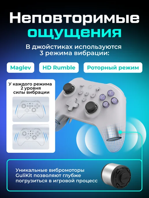 GuliKit Геймпад KK3 MAX для ПК Android Switch IOS macOS, черный, фото 2
