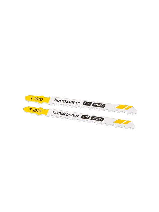 Hanskonner Пилки для лобзика дерево 2шт. T101D H02-101D, 2 шт