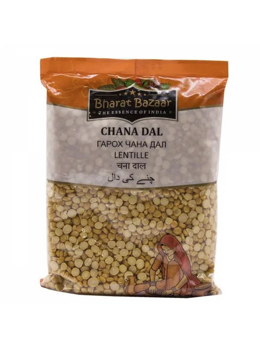 BHARAT BAZAAR Горох Чана Дал 500 грамм, 500 г