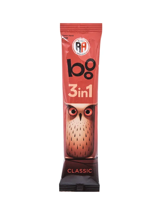 ARMFOOD Напиток кофейный растворимый 3в1 "BOO" Classic 20г 20шт, 20 г, 20 шт, фото 3