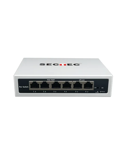SECTEC Коммутатор 8 портов 10 100Mbps 12В, 1 passive poe 12-24в, 60 Вт, фото 2