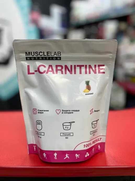 L-Carnitine, Л карнитин 300 г вкус ананас, 300 г, фото 2