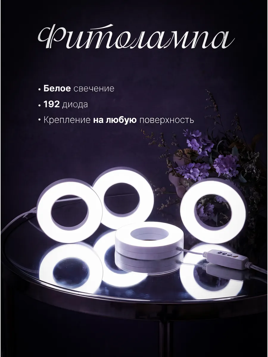 Фитолампа для растений с таймером