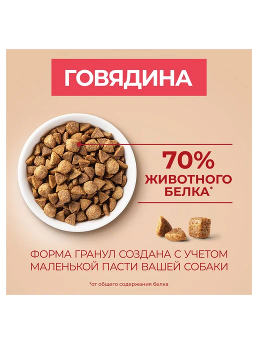 Сухой корм purina One для собак, говядина, 1,5 кг, фото 4