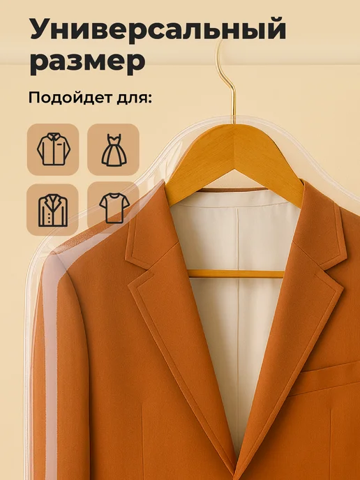 Birdhouse Чехлы для одежды прозрачные 10 шт, 10 шт, фото 6