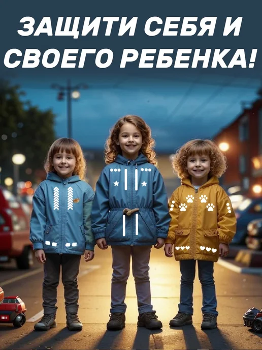 SoLeVa Светоотражающие элементы, фликеры на одежду, термонаклейки, серый, фото 2
