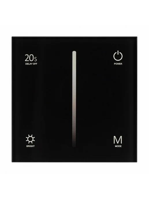 Arlight Панель-диммер клавишный встраиваемый SMART 028110, черный, фото 2