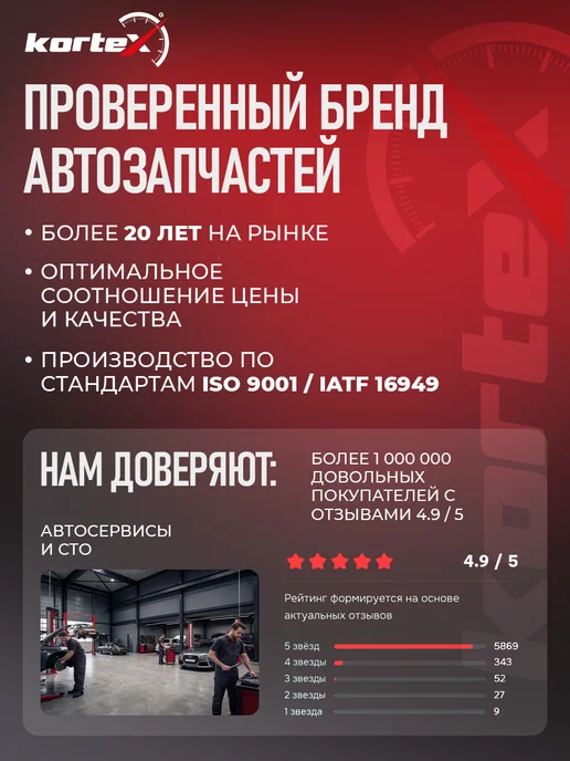 Kortex ШРУС наружный Мерседес-Бенц Vito, вариант, фото 7