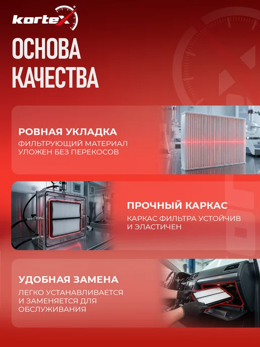 Kortex Фильтр салонный Kia Optima 4 (JF) 2016-2020, вариант, фото 5