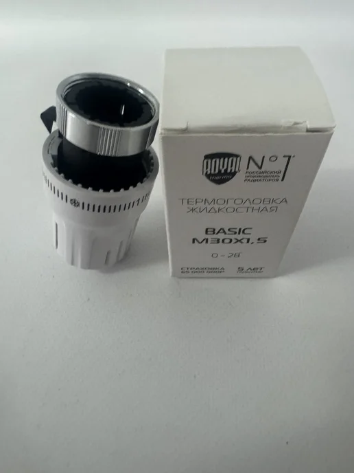 Royal Thermo Термоголовка на радиатор жидкостная, M30 x 1,5 (белый) 5шт, 5 шт, фото 8