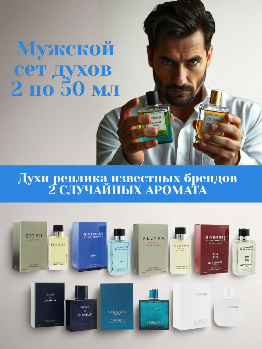 Набор духов для мужчин 2 по 50 мл