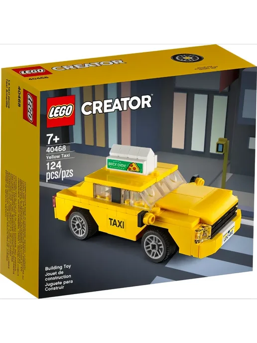 LEGO Конструктор Creator 40468 Жёлтое такси, 124 дет, желтый, фото 2