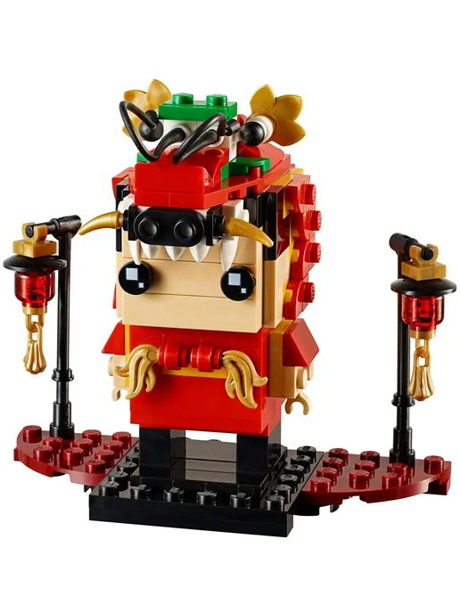 LEGO Конструктор BrickHeadz 40354 Танец дракона, 170 дет, красный, фото 2