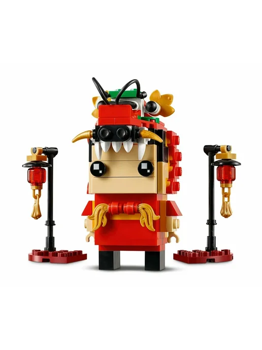 LEGO Конструктор BrickHeadz 40354 Танец дракона, 170 дет, красный, фото 4