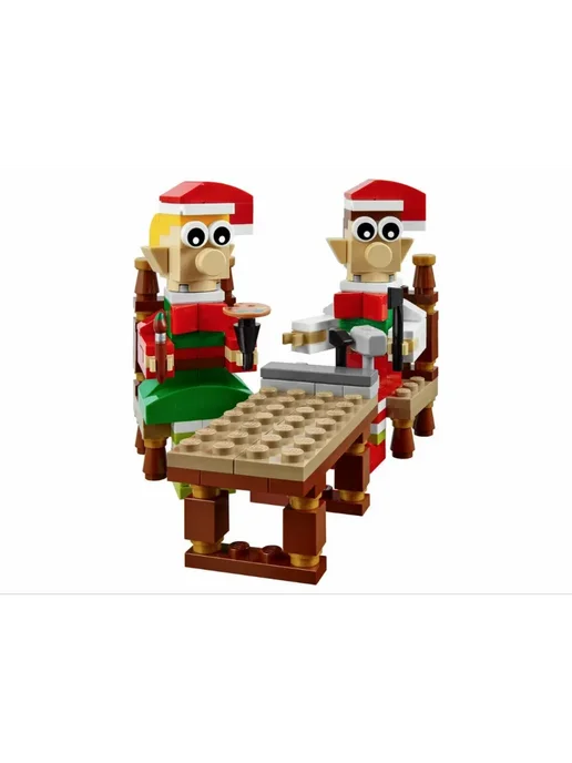 LEGO Конструктор Seasonal 40205 Мастерская эльфов, 238 дет, зеленый, фото 5