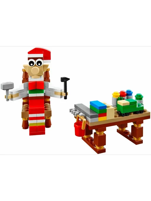 LEGO Конструктор Seasonal 40205 Мастерская эльфов, 238 дет, зеленый, фото 6