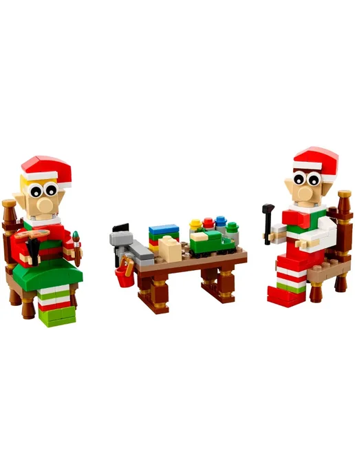 LEGO Конструктор Seasonal 40205 Мастерская эльфов, 238 дет, зеленый, фото 7