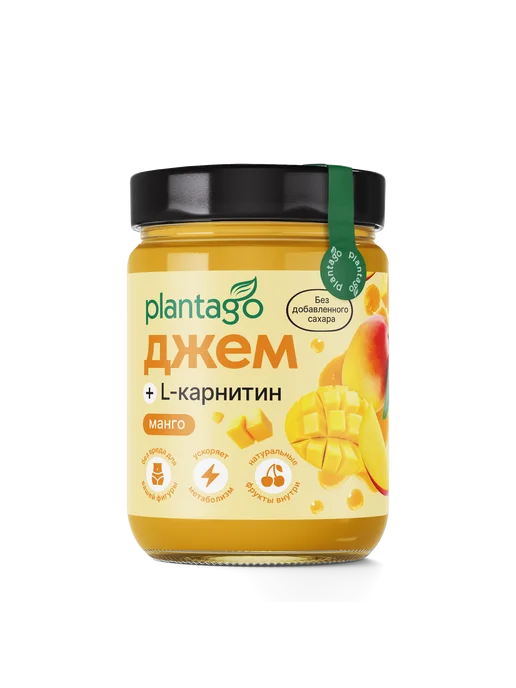 Plantago Джем низкокалорийный с L-карнитином «Манго», 240 г, 240 г, фото 2