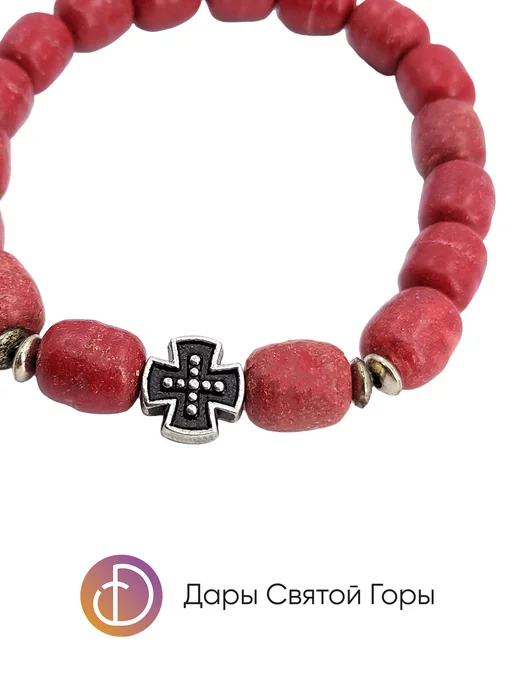 Дары Святой Горы Четки (браслет) из ладана православные зеленые, Греция, Афон, красный, фото 7